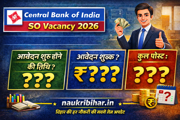 Central Bank of India SO Vacancy 2026