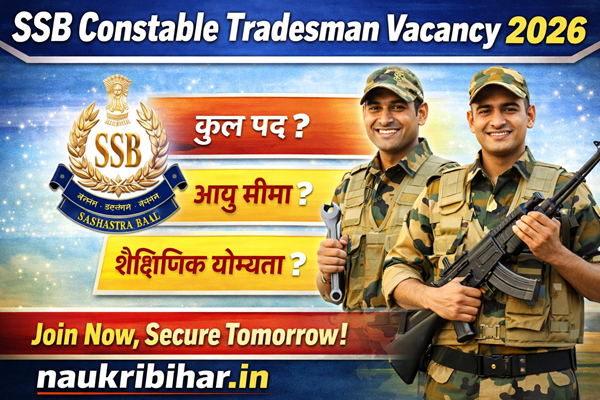 SSB Constable Tradesman Vacancy 2026